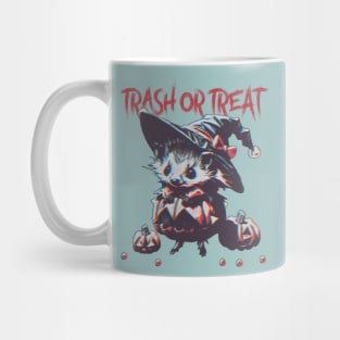 Treat or trash Halloween Possum Mug